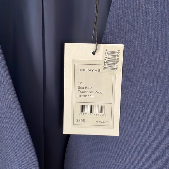 Navy Theory Suit Jacket New With Tags - Picture 2 of 5